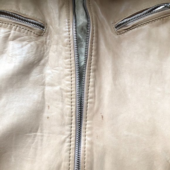 KOC Tan Lightweight Leather Jacket - Picture 5 of 8